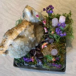 Geode Collage, handmade
